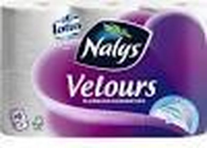 NALYS VELOURS TOILETPAPIER 1 VERPAKKING MET 6 ROLLEN