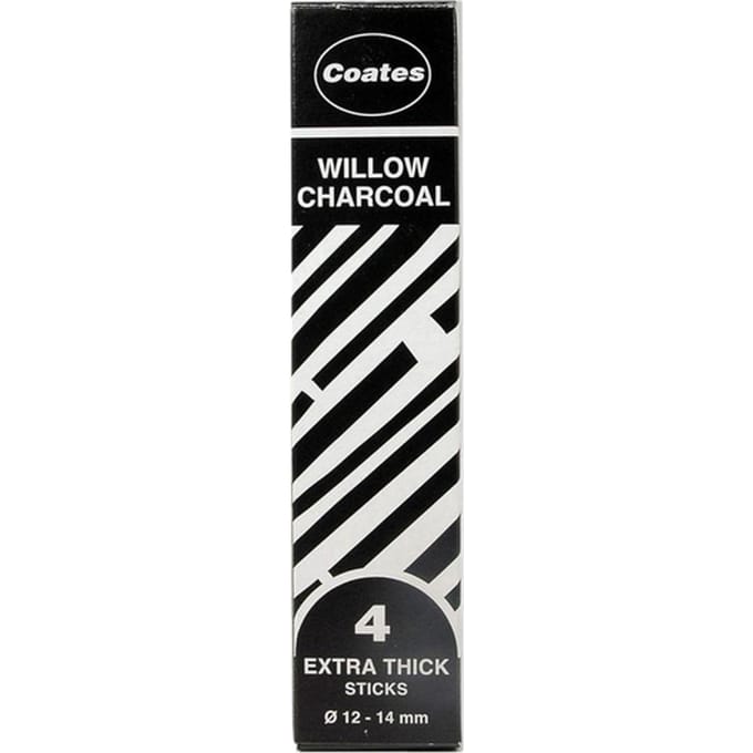 Houtskool Coates 12-14mm doos à 4 stuks