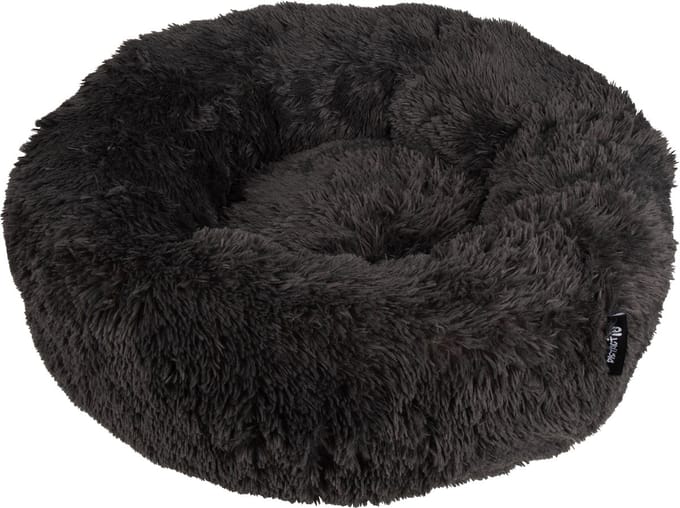 District 70 FUZZ Donut Hondenmand - Donker Grijs - Large Ø 80 cm