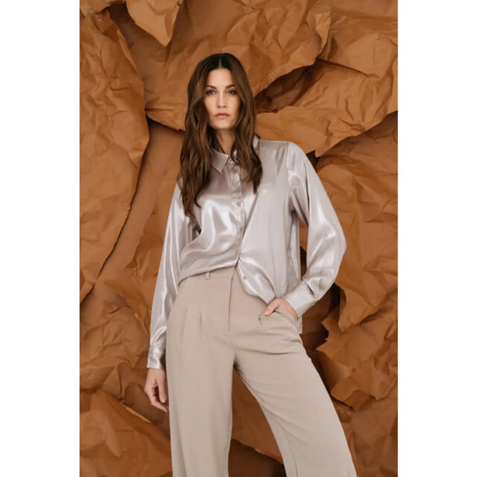 MAICAZZ Wi25.20.306 ritah blouse sand metal