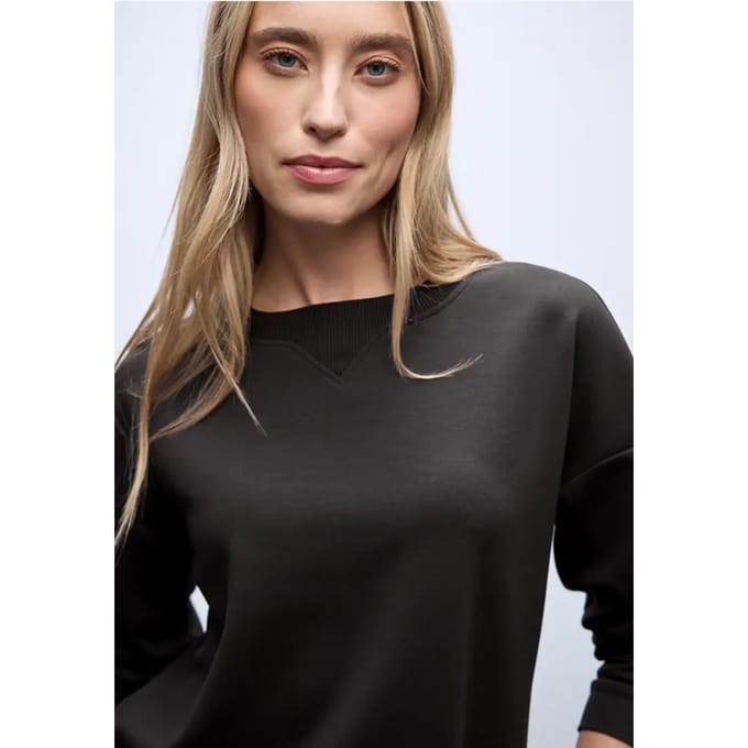 Shirt met geribd detail