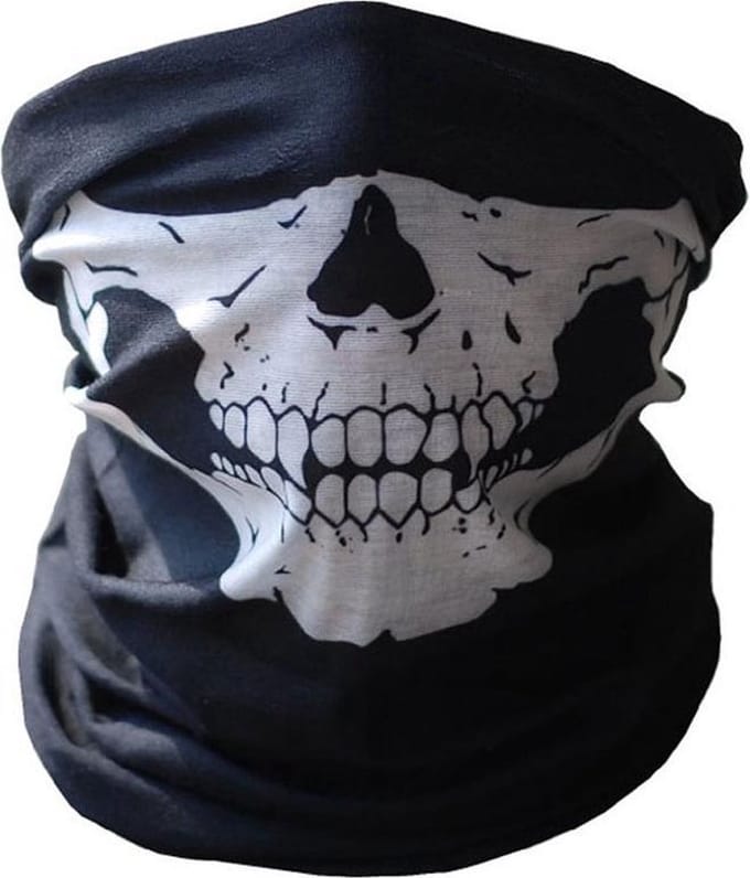 Skull Mask - doodshoofd schedel masker col en sjaal