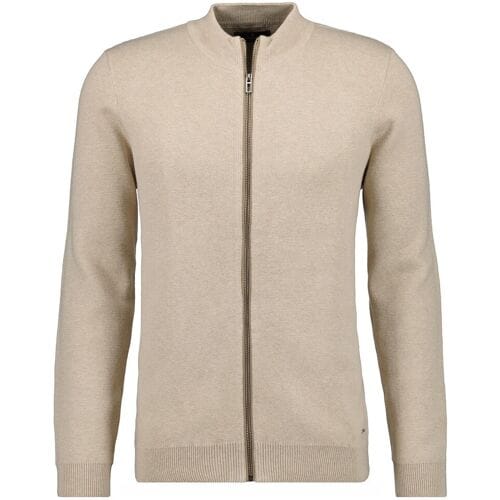 Ragman Vest Cardigan Cotton Cashmere Fine Structure Beige / male