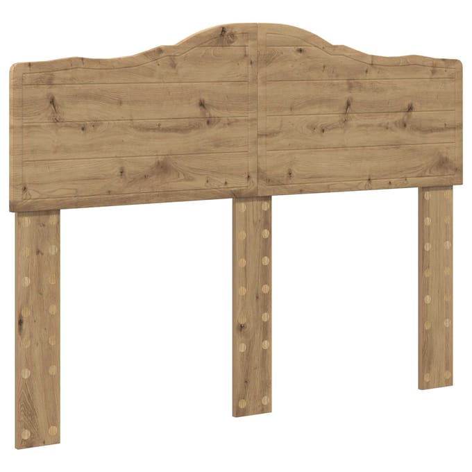 vidaXL Hoofdbord Artisan Eiken Bewerkt hout