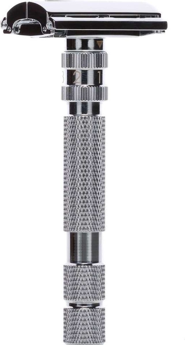 Safety Razor Model T2 - white chrome