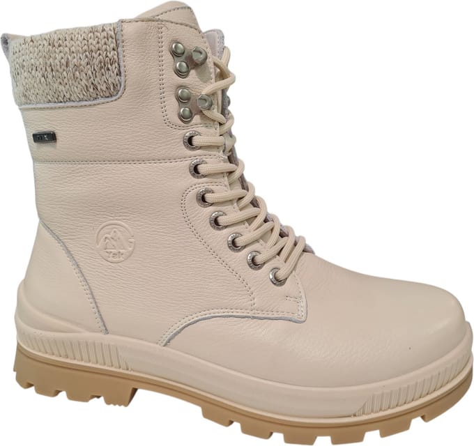 G Comfort Offwhite Leren Dames veterboots - Offwhite - 39