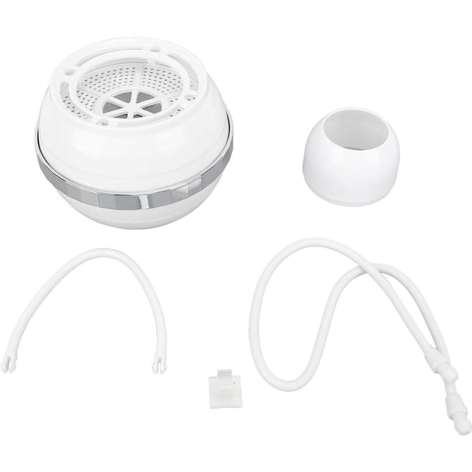 Badbalfilter Draagbaar Badwaterfilter Geen Installatie Hangende Waterzuiveraar Douchefilter white