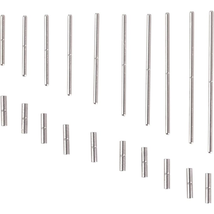 10 types de tubes de bracelet de montre, broches, outil de réparation de montre, accessoire de remplacement white