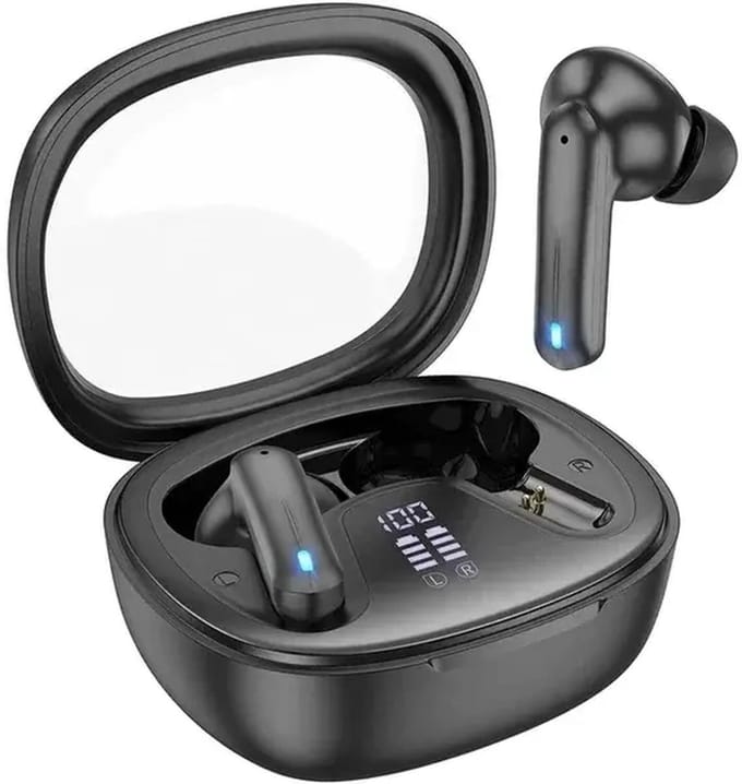 Hoco EQ6 Draadloze Oortjes Bluetooth 5.3 Met Display Zwart