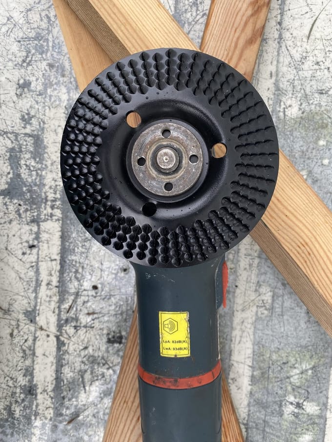 Hout slijpschijf rasp 125 mm vlak