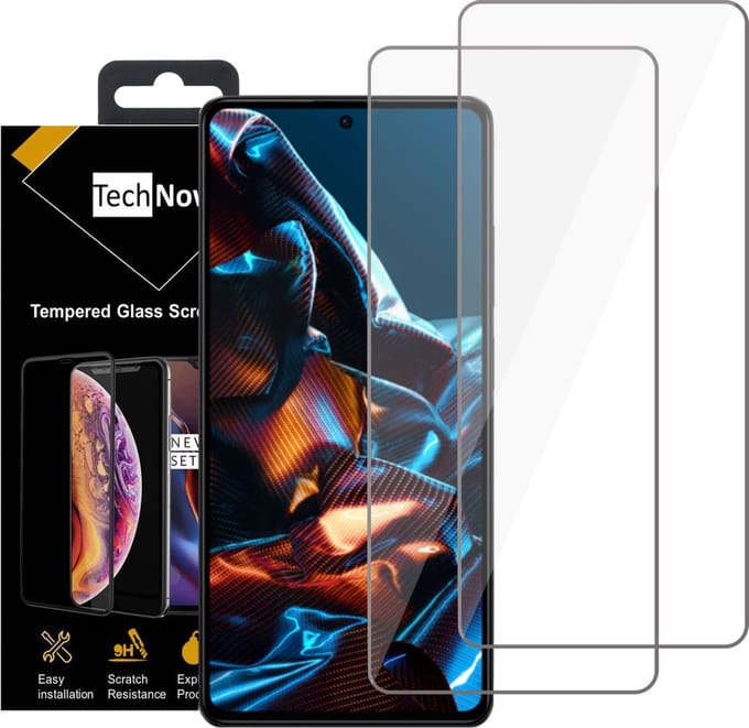 2x Screenprotector geschikt voor Xiaomi Poco X5 – Screenprotector geschikt voor Xiaomi Poco X5 Screen Protector Tempered Glass