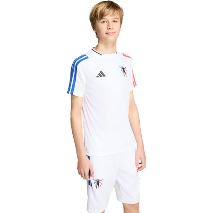 Adidas Jude Bellingham Korte Broeken Kinder - Wit - Maat 135 - 140 CM - Poly Jersey