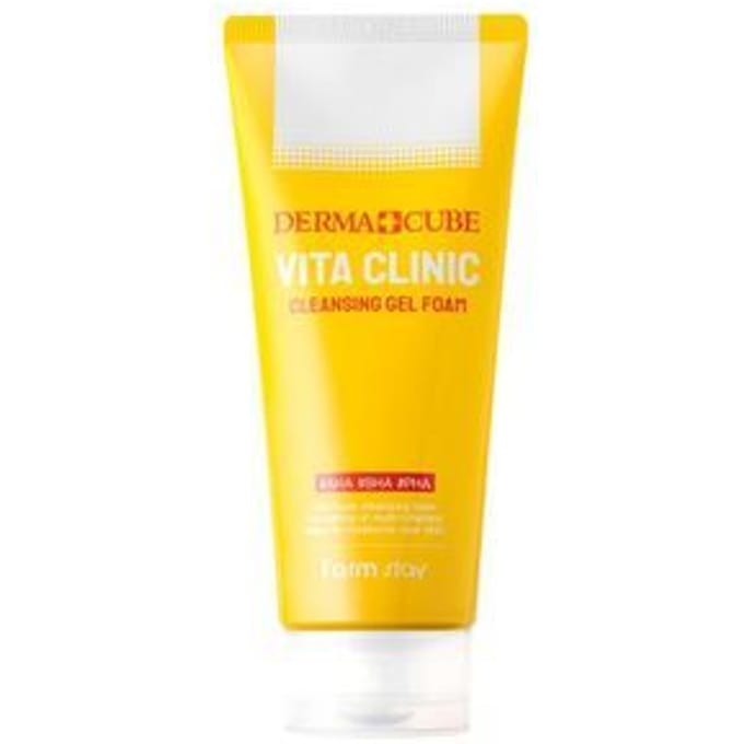 Farmstay - Dermacube Vita Clinic Cleansing Gel Foam 180ml