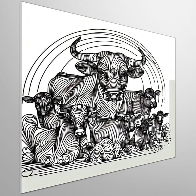 Kunstprint | Wanddecoratie | Dibond | 20 × 20 cm