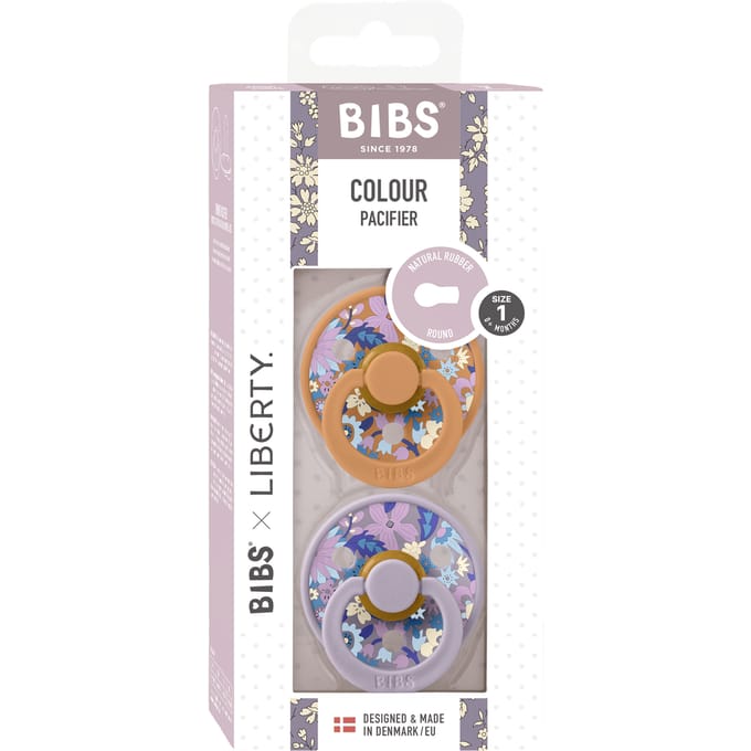 BIBS BIBS x Liberty Colour Latex Size 1 June Blossom Pumpkin Mix 2 st
