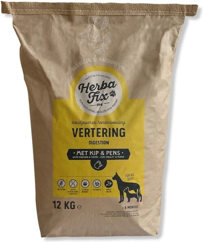 Herbafix Vertering: Kip & Pens 12 kg