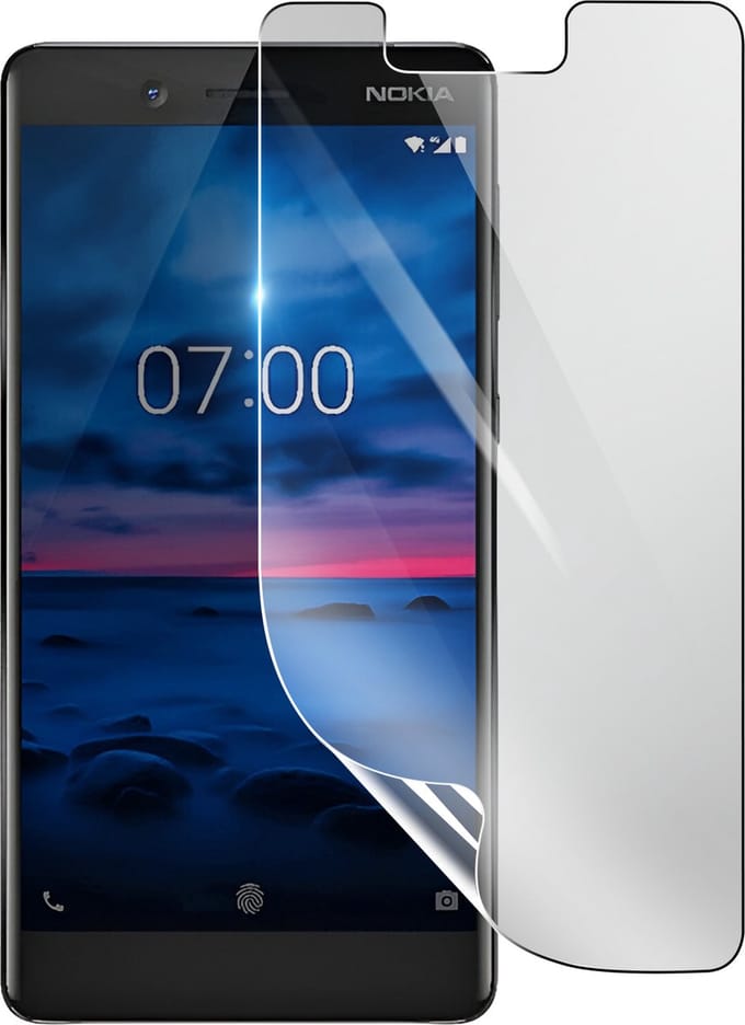 3mk, Geschikt voor Nokia 7, Schokbestendige Hydrogel Screenprotector, Transparant