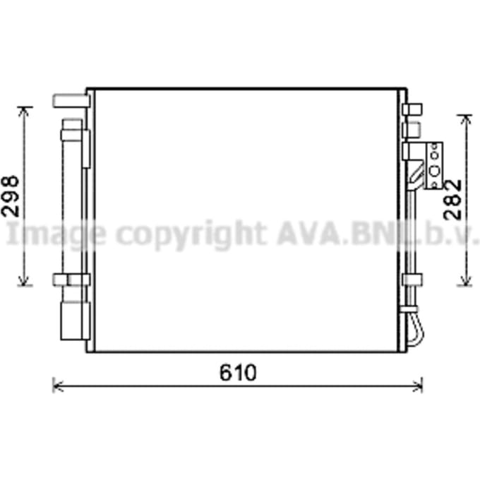 Condensator, airconditioning AVA COOLING KAA5149D