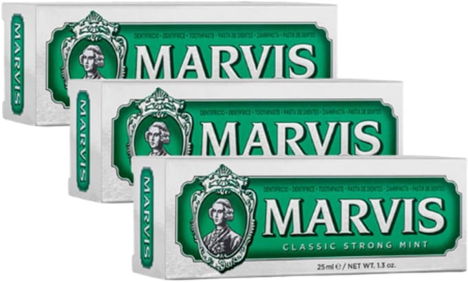 Marvis Tandpasta Classic Strong Mint – 3 x 25 ml