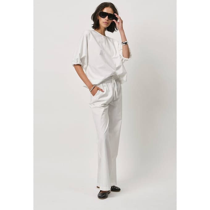 Dante6 Twinks Wide Leg Pants Optic White Größe: 44 | Ausgestellte Hosen Outlet | Damen | Weiß