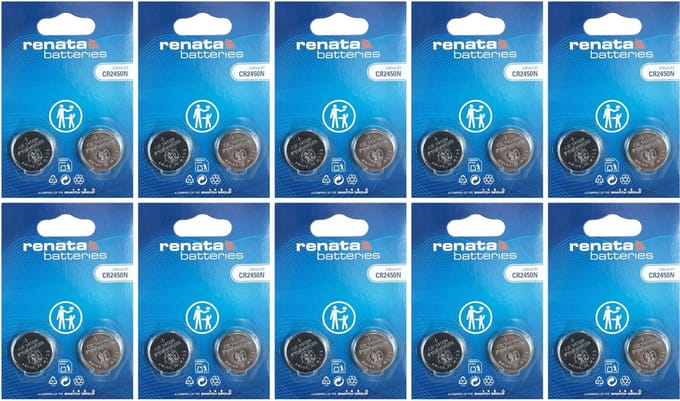 Renata - Knoopcel batterijen - CR2450N - Lithium - 3V - 20 stuks