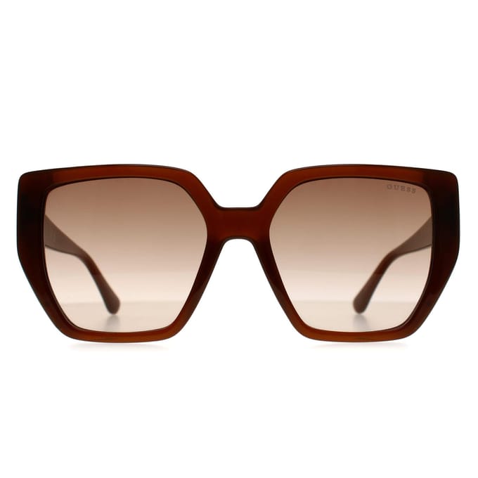 Guess GF6178 45B glanzende lichtbruine zonnebril met kleurverloop