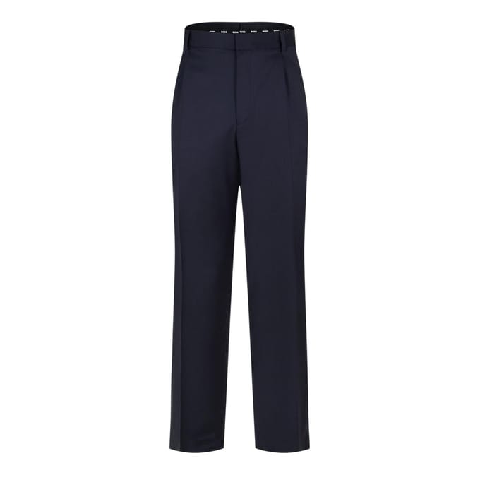 Boss Rechte broek heren (Donkerblauw)
