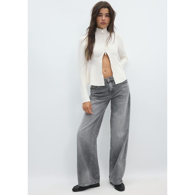 Stradivarius Gebreide peplum trui  Ijs XL