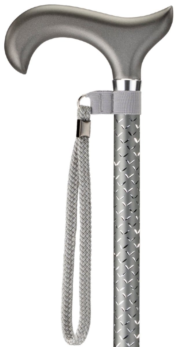MultiMotion Spark wandelstok met elegante uitstraling - Grijs - Luxe afwerking door gravering in buis