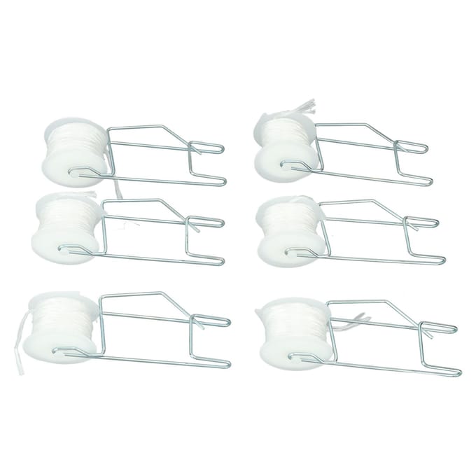 6 STUKS Tomatensteunhaken Kas Tomatenrollerhaken Set Steunpakket voor Tomaat Cherry 15 Meter L white