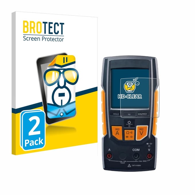 BROTECT - Screenprotector voor Testo 760 - Folie Beschermfolie transparant 2 Stuks