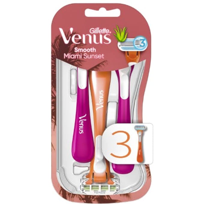 Gillette Venus Disposable Razer Miami Sunset 3 st