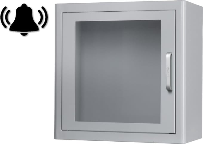 AED binnnenkast Wit met alarm