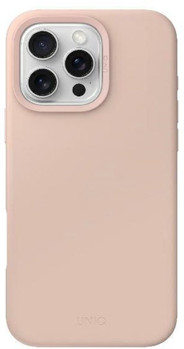 UNIQ Lino Hue - iPhone 16 Pro Hoesje - Róż - MagSafe Compatibiliteit