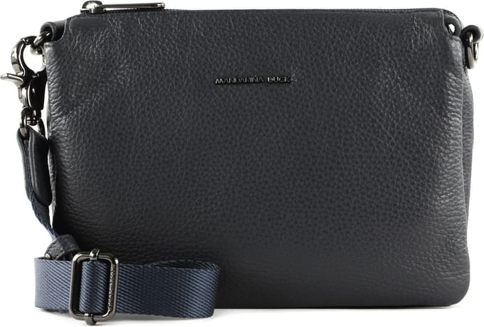 Mandarina Duck Mellow Leather Pochette - Avondtas 23 cm (dress blue)