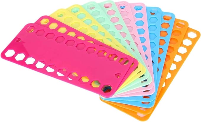 Kruissteekgaren Organizer - Draad Spoelen - Hobby Projecten - Compact Ontwerp - 12 Delig - Multicolor