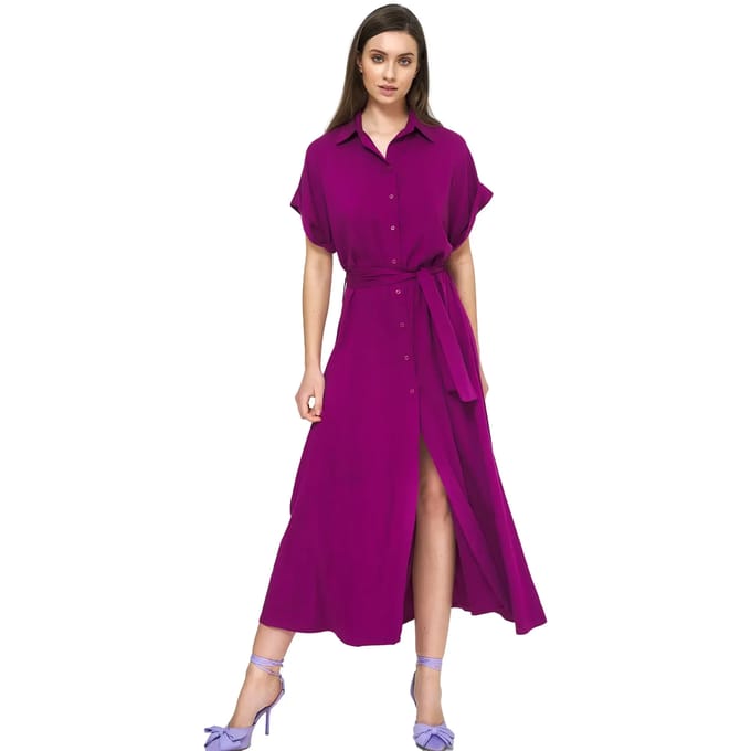 Dames midi overhemdjurk Nife