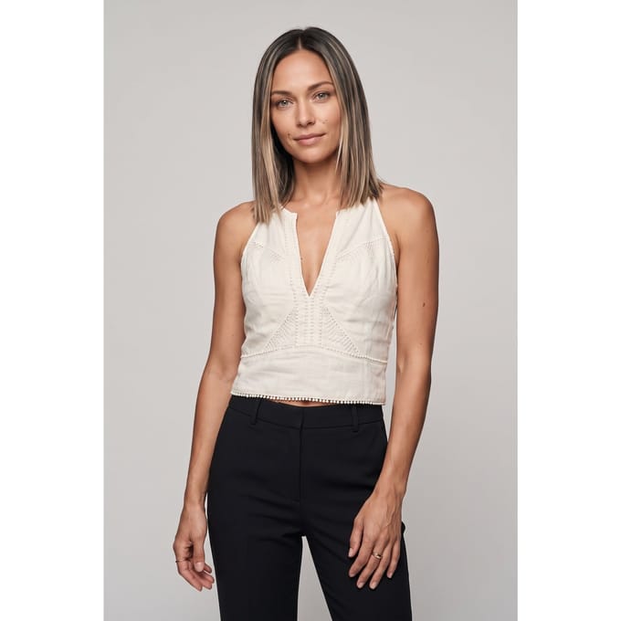 IRO Paris Claudia Top Ecru Größe: 40 | Blusen Outlet | Damen | Braun