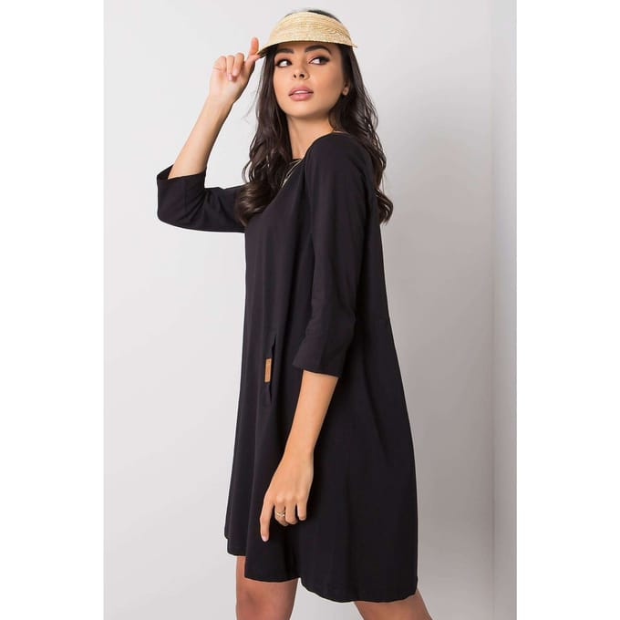Everyday Pocket Dress - Schwarz / S/M