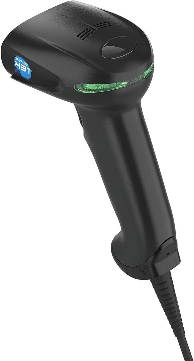 Handscanner USB - Barcodelezer - Winkelwerk - IP52 Waterbestendig - 16x7x10cm - Zwart