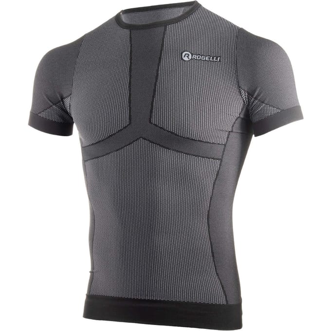 Rogelli - Maat S/M - Chase Ondershirt - Korte Mouwen - Heren - Zwart