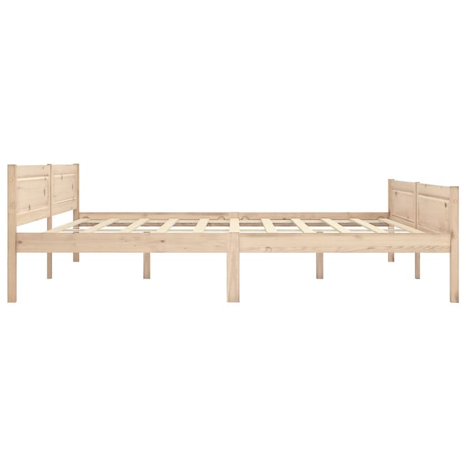 vidaXL - Bedframe - massief - grenenhout - 200x200 - cm