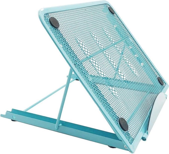 Laptop Stand bureau Ondersteuning Verstelbare Laptop Standaard voor Pad Tablet Notebook - blauw