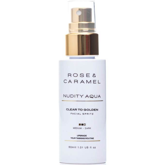 Rose & Caramel Nudity Aqua Medium Dark Facial Tanning Mist 50ml