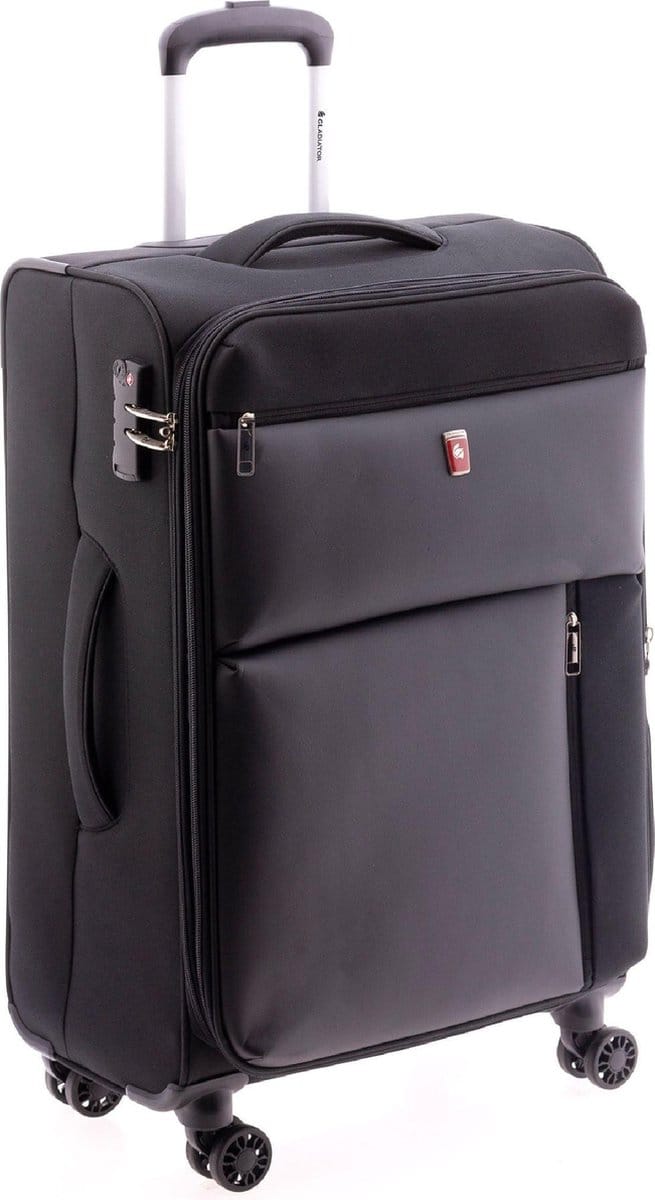 Gladiator Arctic Medium Koffer Expandable - 66 cm - TSA slot - Zwart