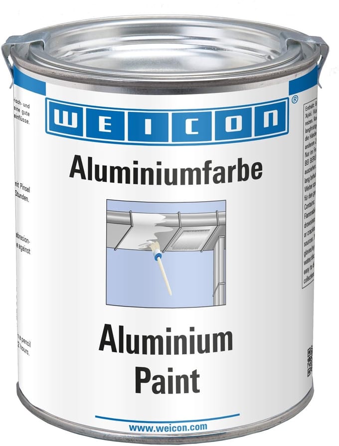 WEICON Aluminiumverf 750 ml – Glanzend – Hittebestendig – Metaal