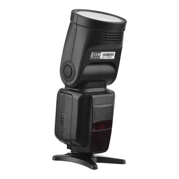 Flash TTL universel sans fil Speedlite sur caméra 2.4G, Flash maître/esclave à tête ronde 76Ws US Plug gray