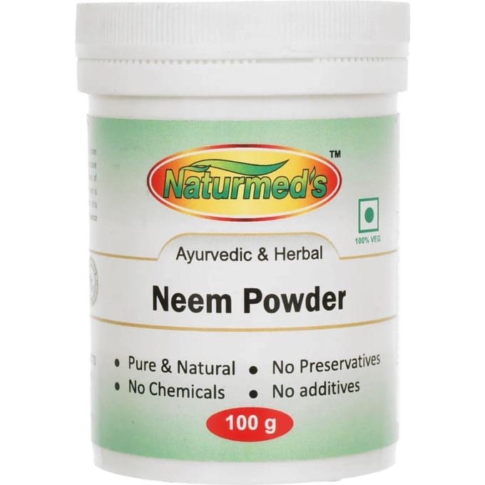Gemalen Nim (100 gr), Neem Poeder, Naturmed's 6.75