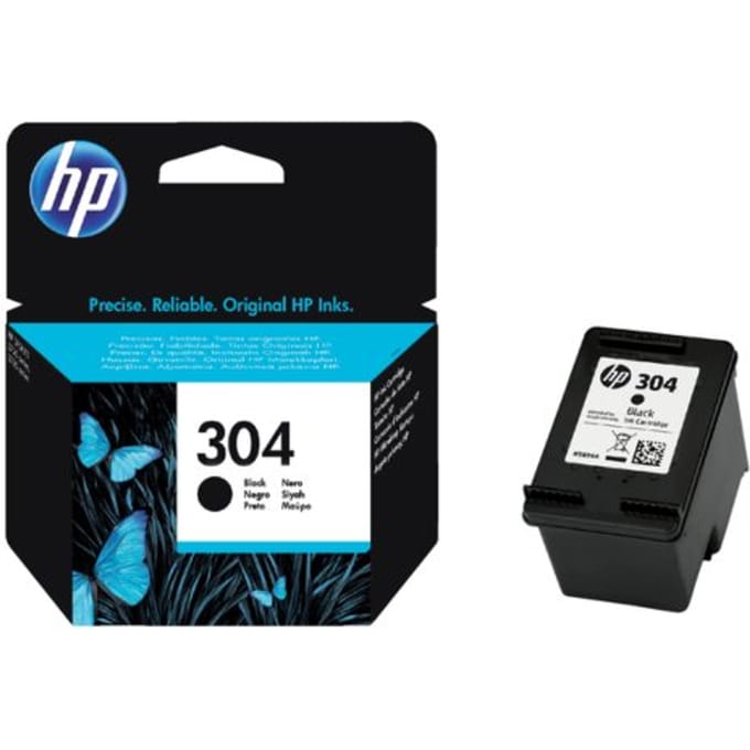 Inktcartridge hp n9k06ae 304 zwart