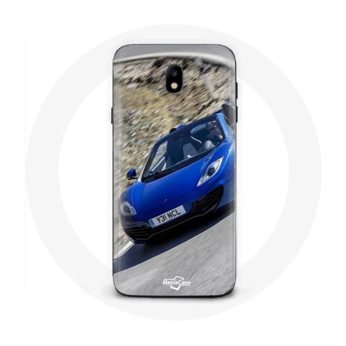 Coque - MANIACASE - Samsung Galaxy j7 2017 - Formule 1 McLaren - Souple - Bleu bleu
